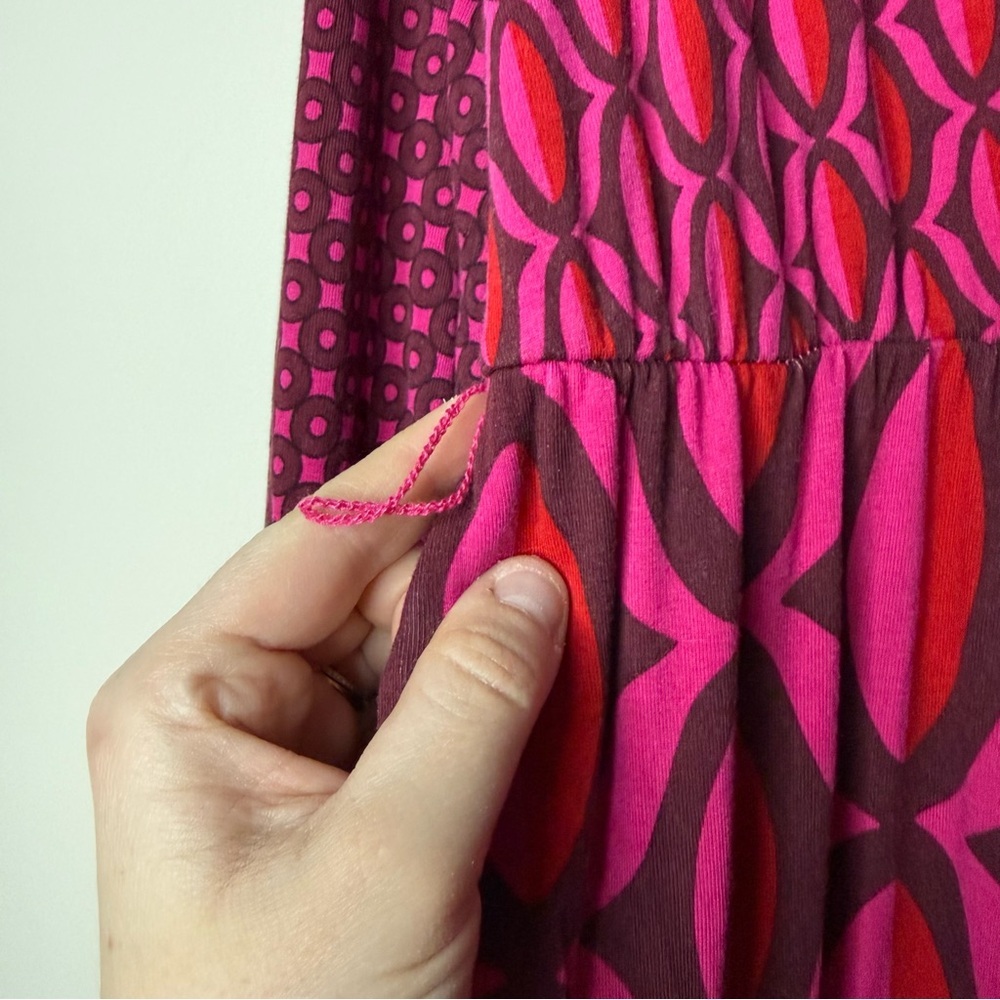 BODEN Jersey Maxi Wrap Dress in Geo Valley - Picture 11 of 11